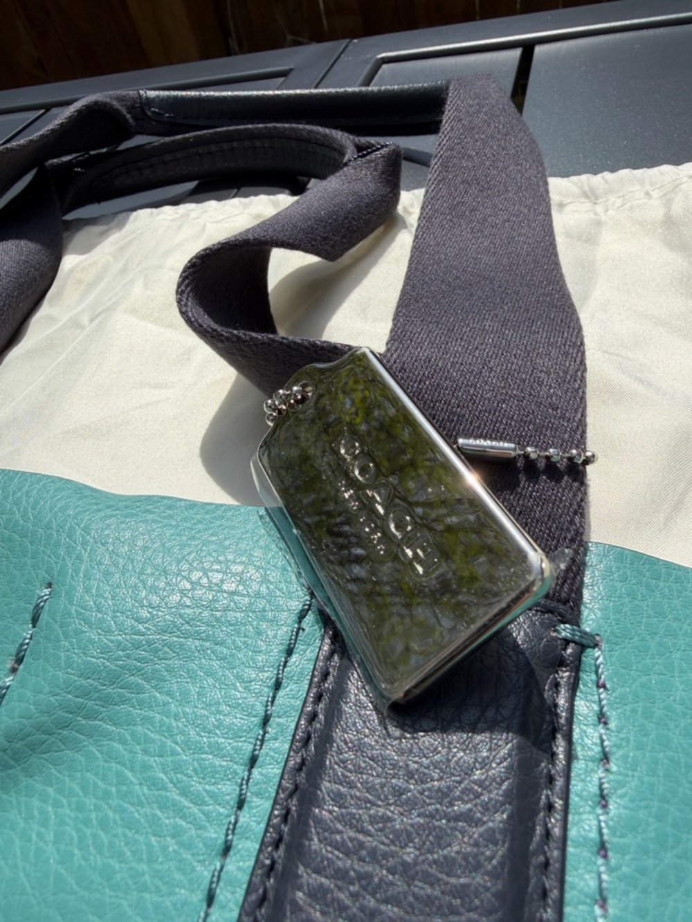 Coach Large Derby Tote - Color Block - Picture 5 of 13